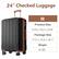 24" Checked Luggage
M
Product Size
15.9 x 10.2 x 25.8"
Package Size
17.0 x 10.9 x 26.1"
Weight
8 LBS
