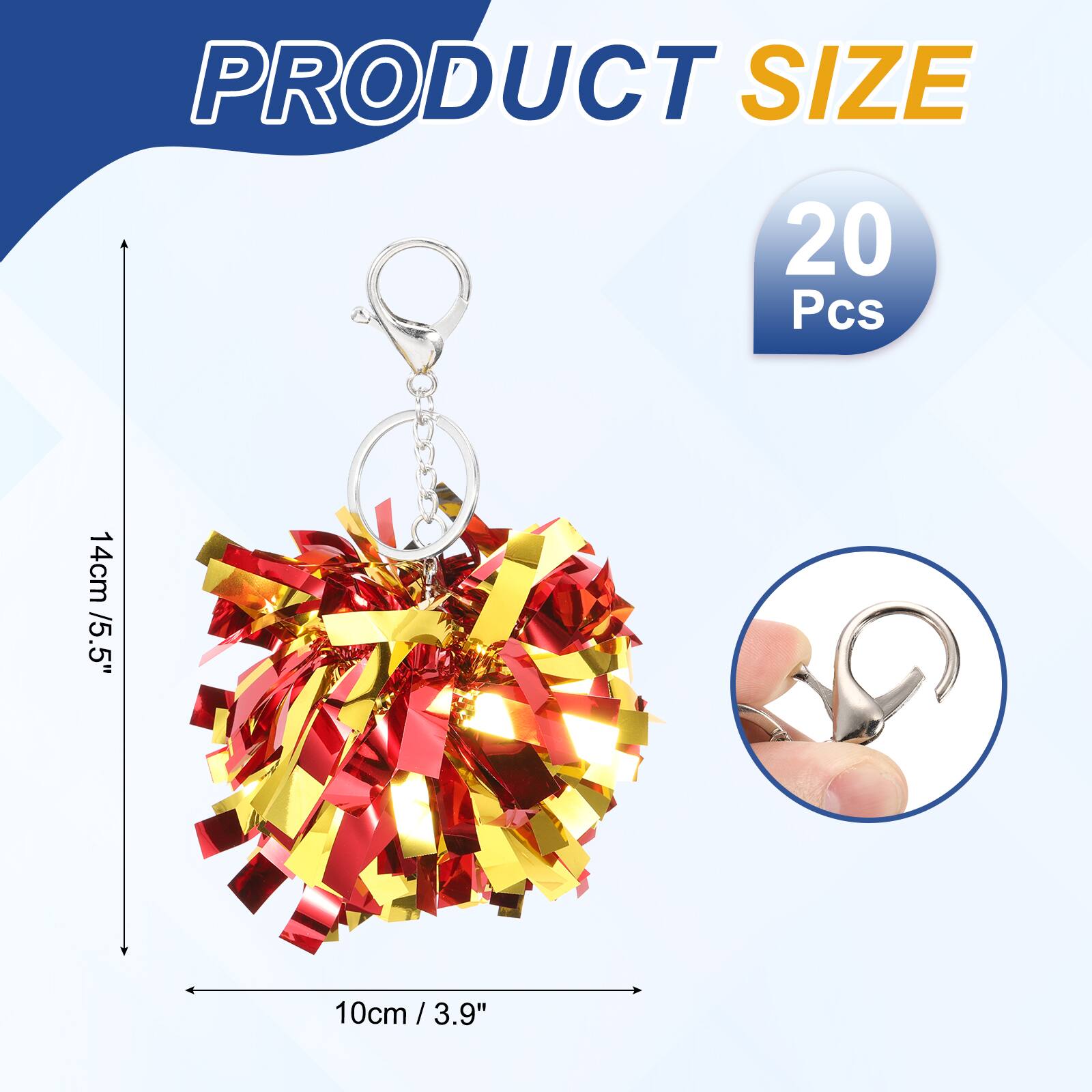 PRODUCT SIZE  
20 Pcs  
14cm / 5.5"  
10cm / 3.9"