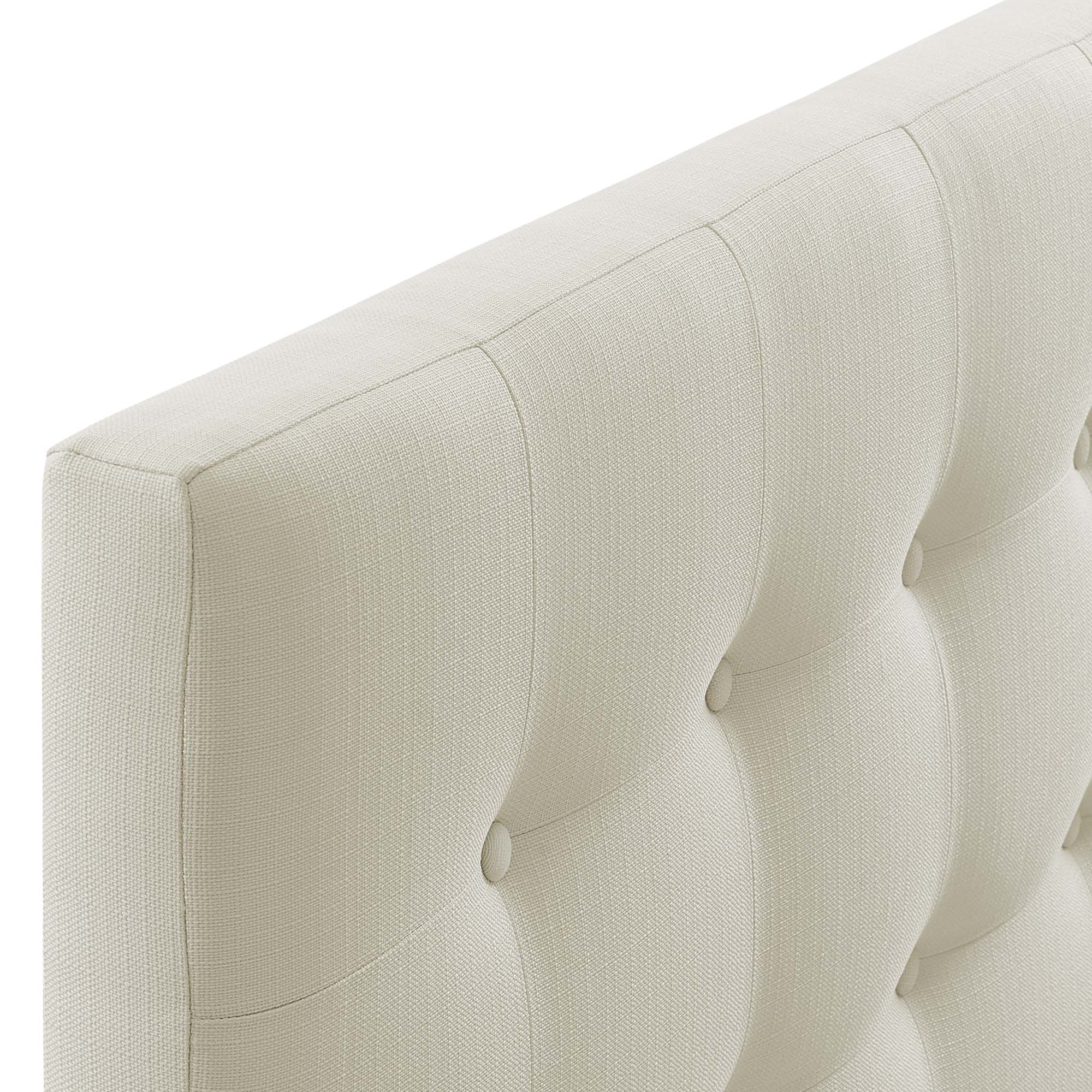 Alt View 1. Modway - Emily Upholstered Fabric Queen Headboard by Modway - White.