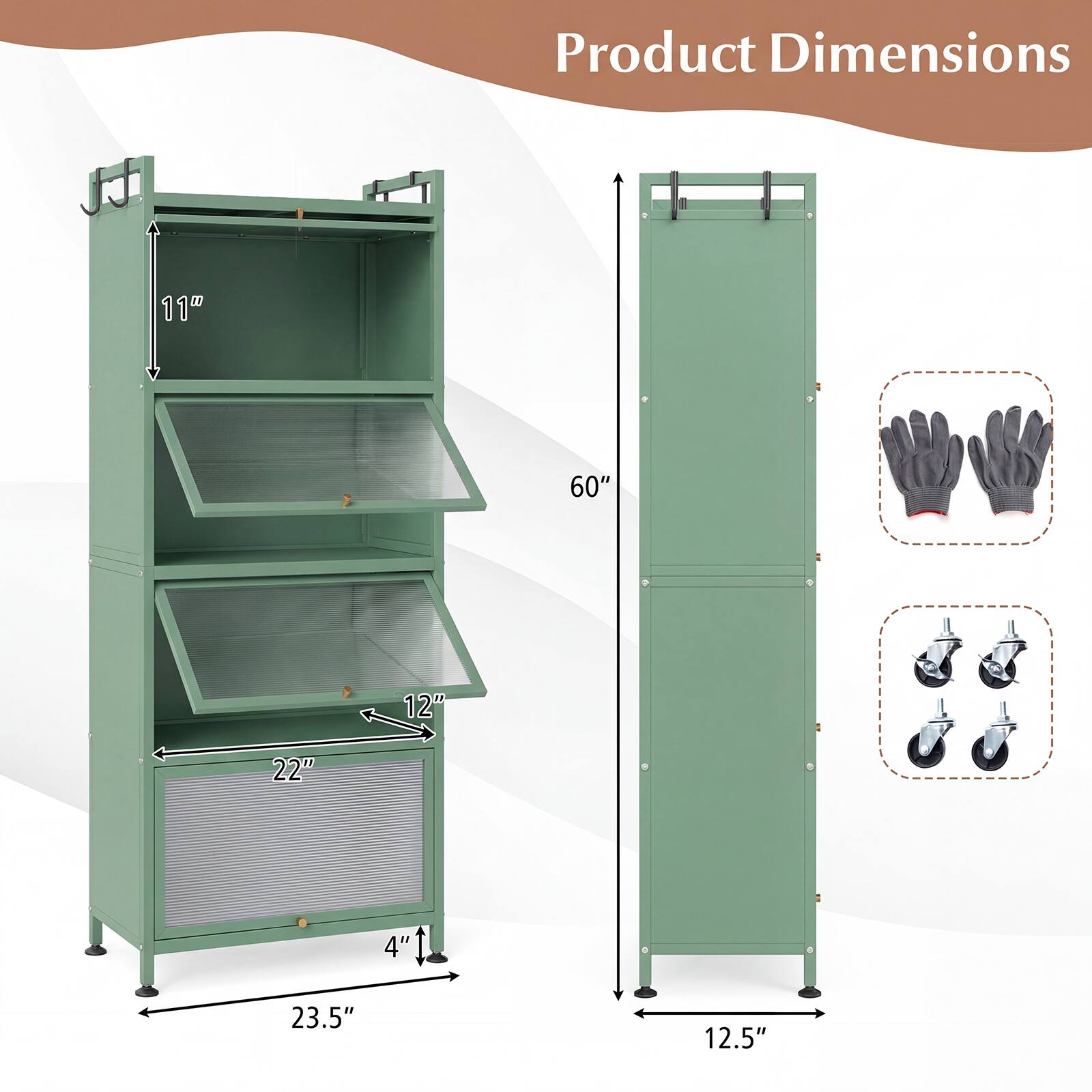 Product Dimensions: 11" x 60" x 12" x 22" x 4" x 23.5" x 12.5"