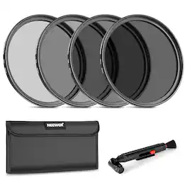 Neewer - 58MM NEUTRAL DENSITY FILTER(ND2+ND4+ND8+ND16+LENS PEN+CLOTH+BAG)