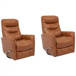 Starlight Canyon Home - Butterscotch Recliner Nursery Glider Set – Elegant Boucle Chairs for Comfort - Light Brown