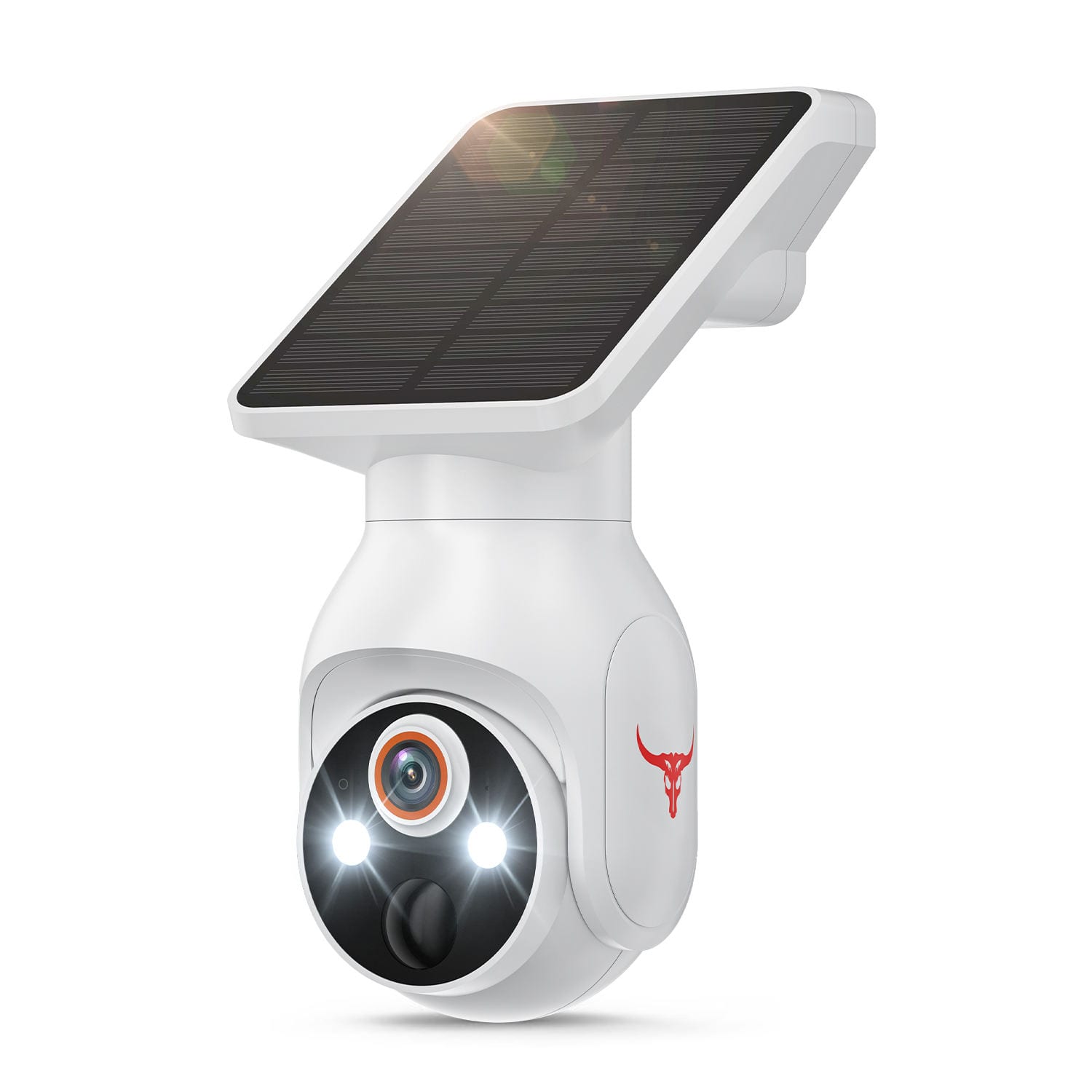 Cluzine - 1080p Wireless Cam,Solar, AI Human Detect, 2-Way Audio, Color NV, 2.4G WiFi, Cloud (Sep), Ind/Out Cam