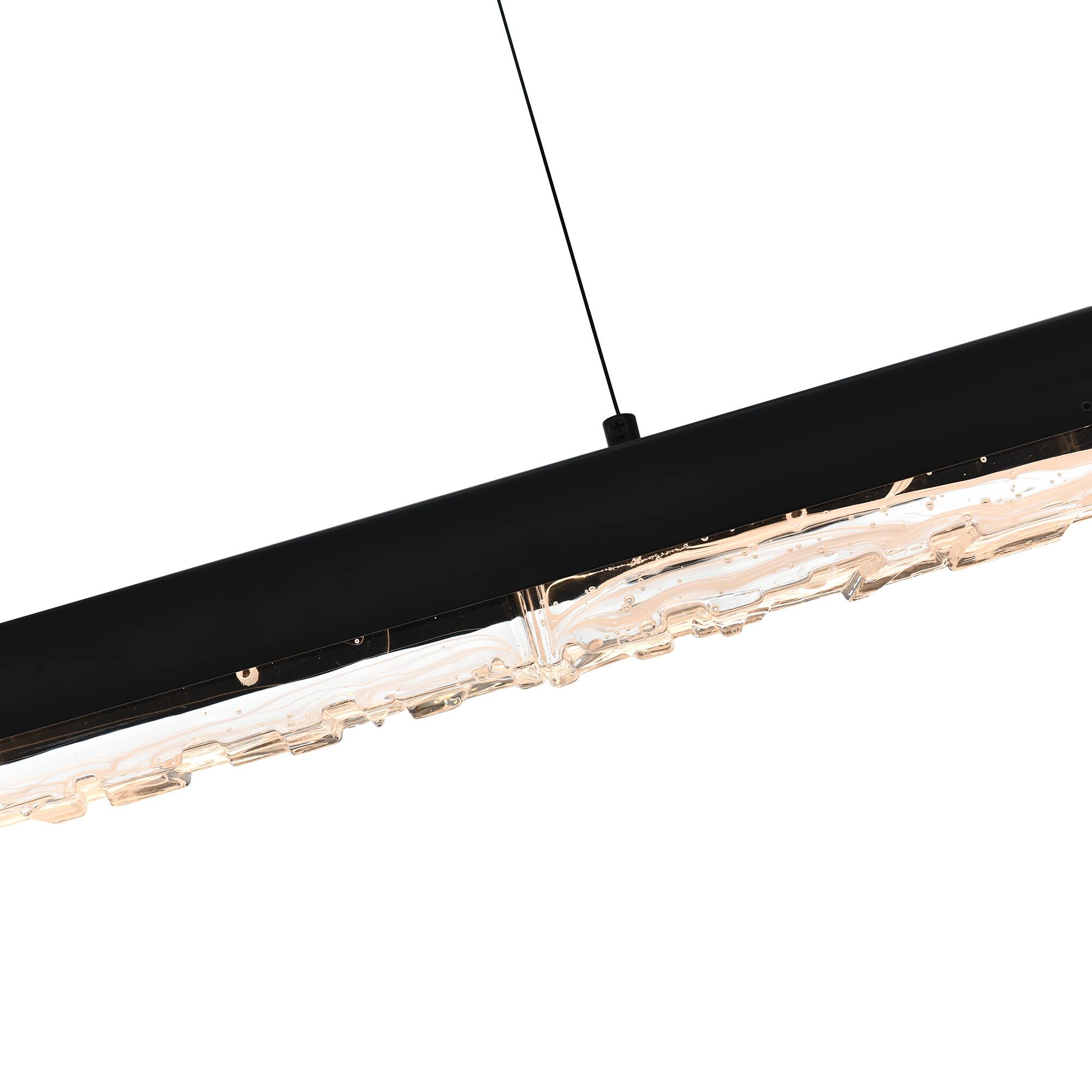 Alt View 1. CWI Lighting - Valira Integrated LED Black Chandelier - Black.