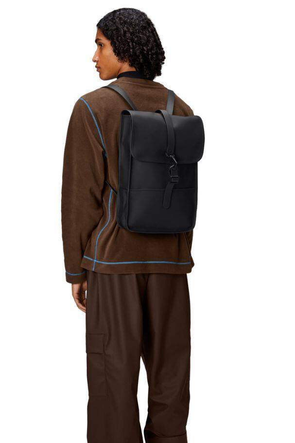 Left. RAINS - Backpack Mini - Black.