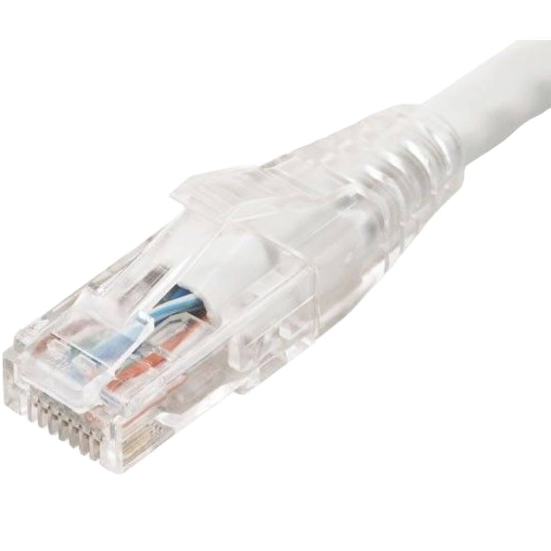 Angle. Sanoxy - Sanoxy 3ft Cat 6 550 MHz UTP Ethernet Network Patch Cable with Clear Snagless Boot, White - White.