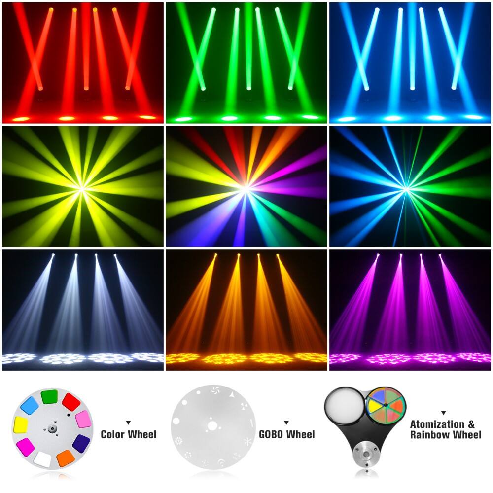 VIY XIIX MY

Color Wheel
GOBO Wheel
Atomization & Rainbow Wheel