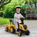 Angle. Qaba - Licensed Ride-On Construction Toy with Shovel & Trailer.