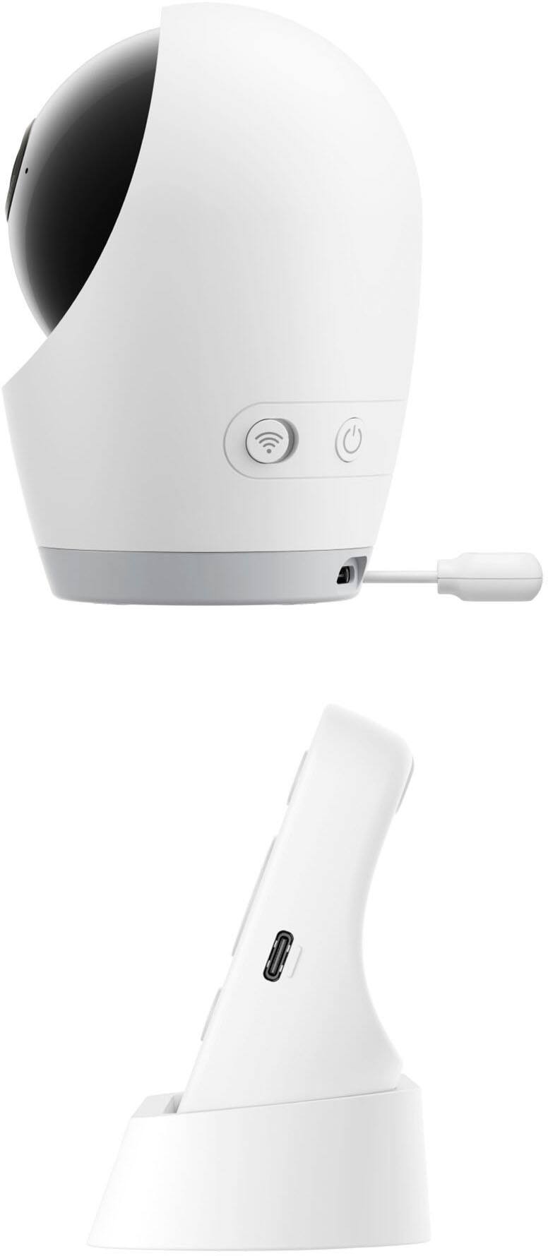 Alt View 11. eufy - E21 Baby Monitor with 4K Camera and Charging Base - White.