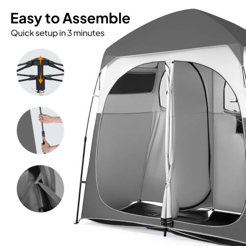 Easy to Assemble  
Quick setup in 3 minutes