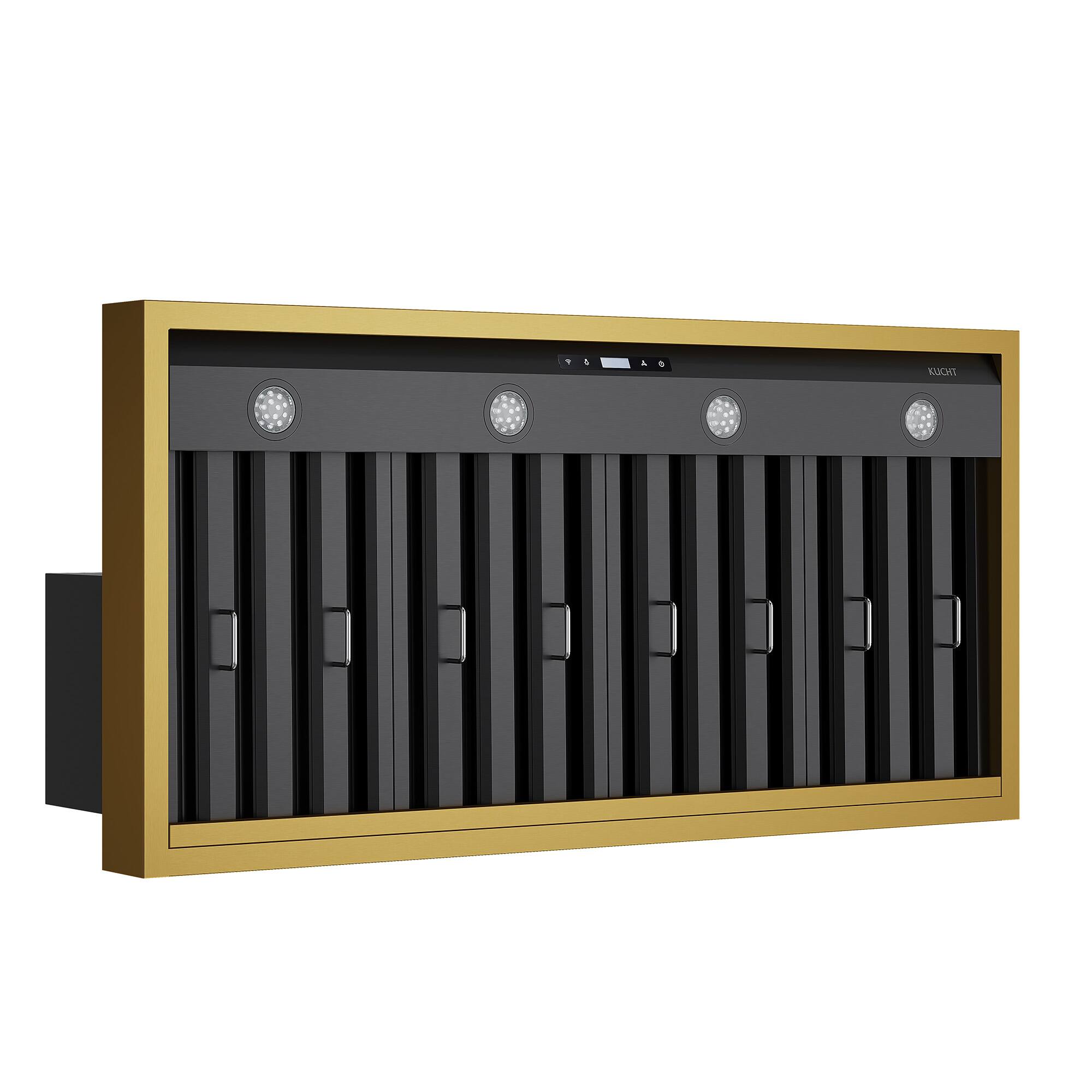 Back. Kucht - 48" Wall Mount Range Hood 900 CFM – Gemstone™ - Gemstone™.