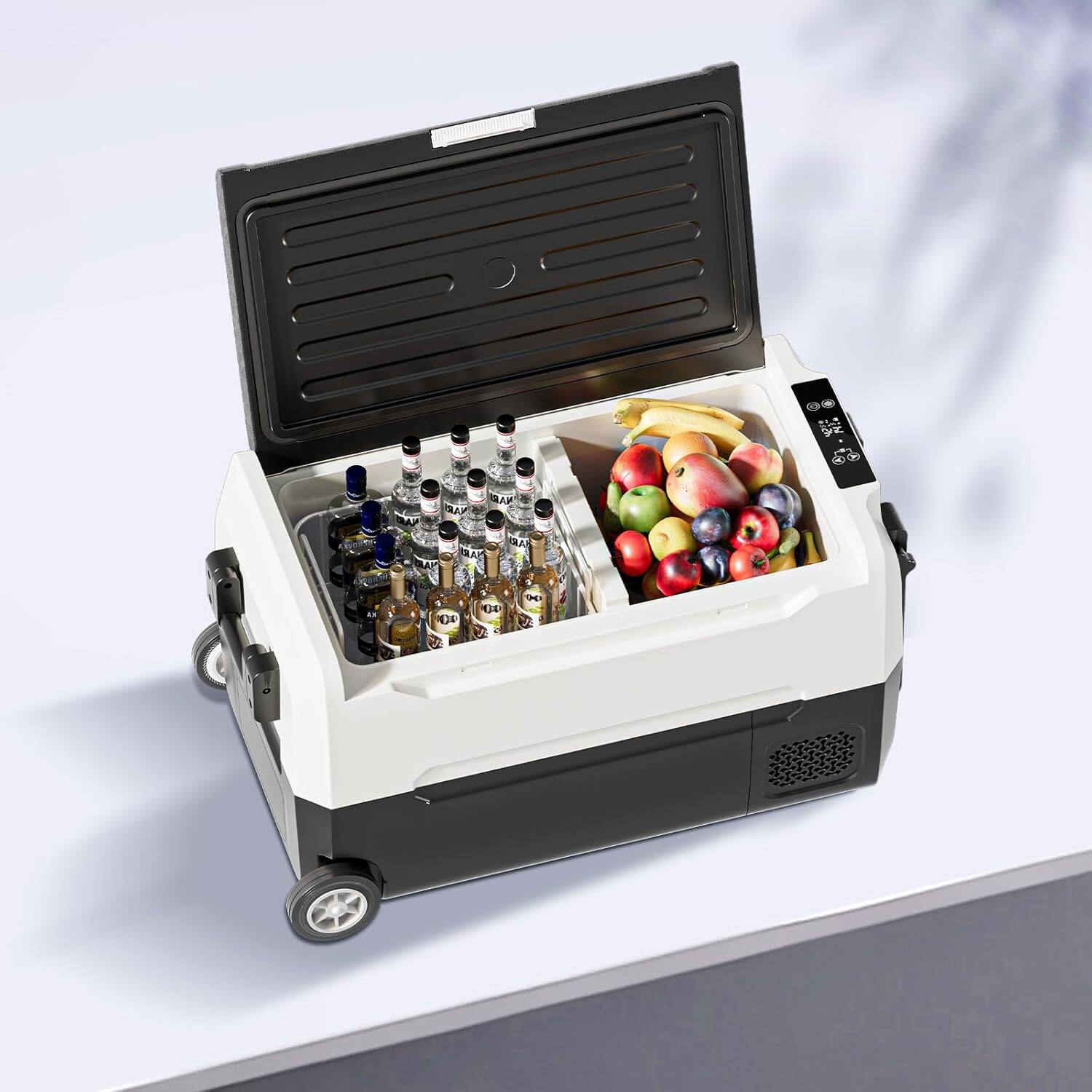 Alt View 2. Circus Cirle - 38QT(35L) Portable Car Refrigerator - Black.