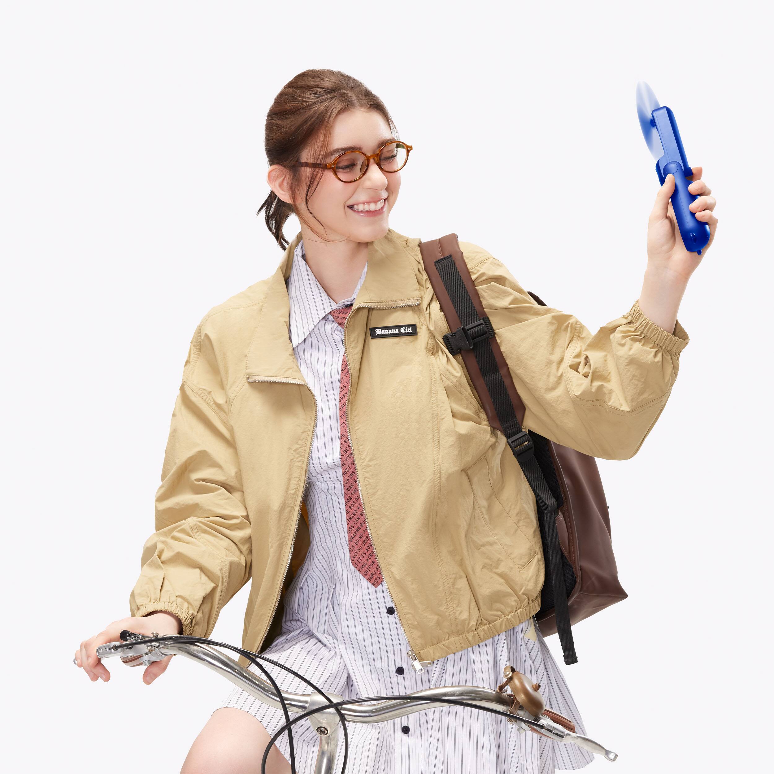 Alt View 1. Jisulife - Handheld Fan Life8B - Dark Blue.