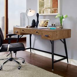 Surplus Office Desk by Modway - Walnut
