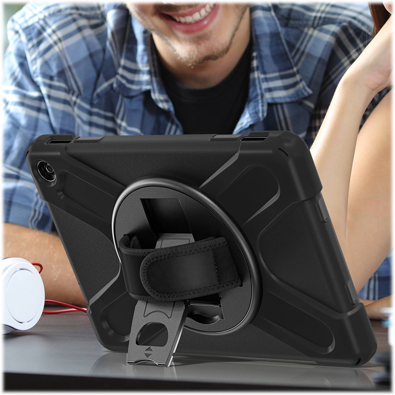 Alt View 19. SaharaCase - DEFENSE-X Series Case for Amazon Fire HD 10 (2023) - Black.