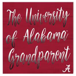 Jardine - Alabama Crimson Tide 10'' x 10'' Grandparent Plaque - Red