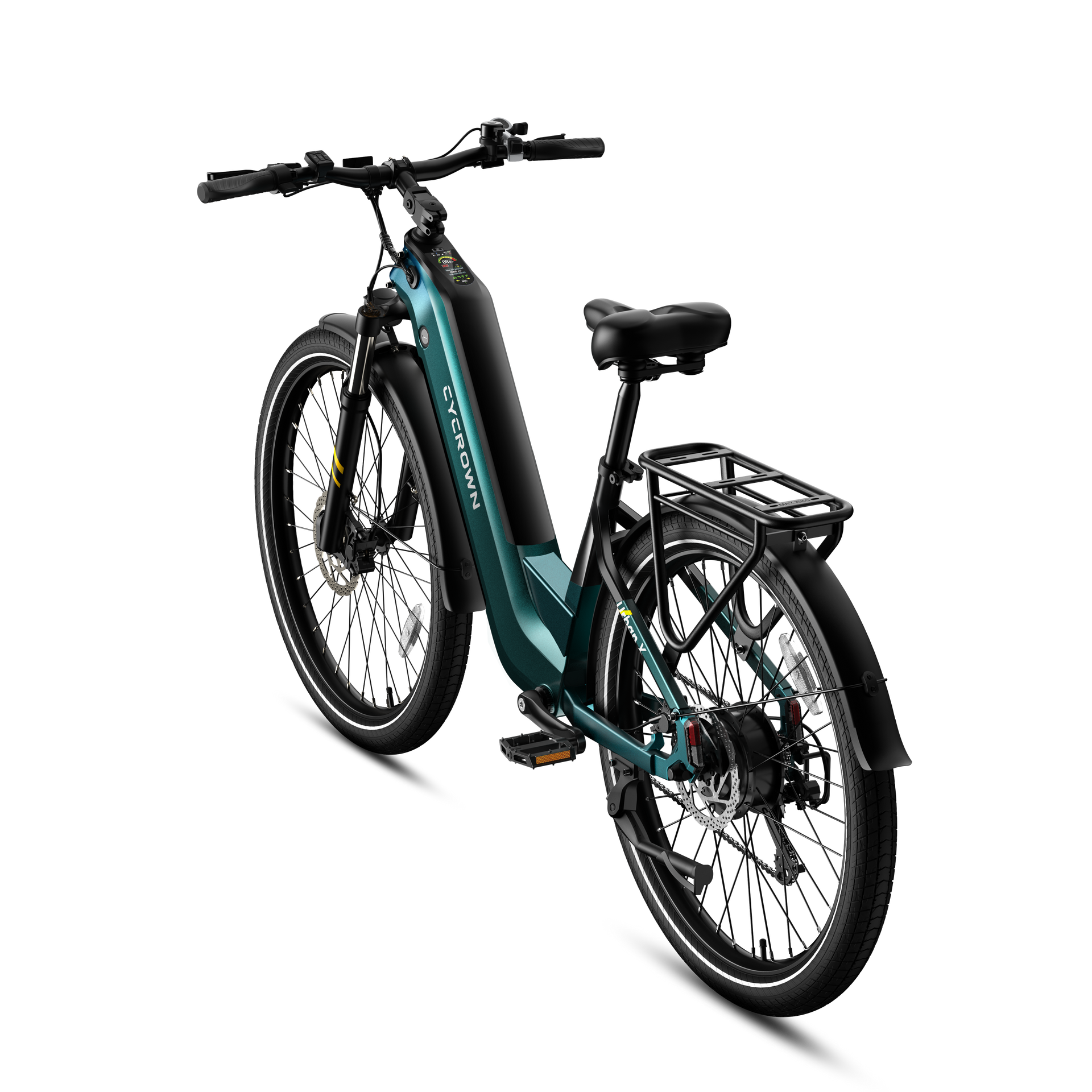 Back. CYCROWN - Urban X Commuter Ebike(1000W Motor , 20MPH Top Speed , 90Miles Range , 48V 20Ah Battery) - Alpine Green.