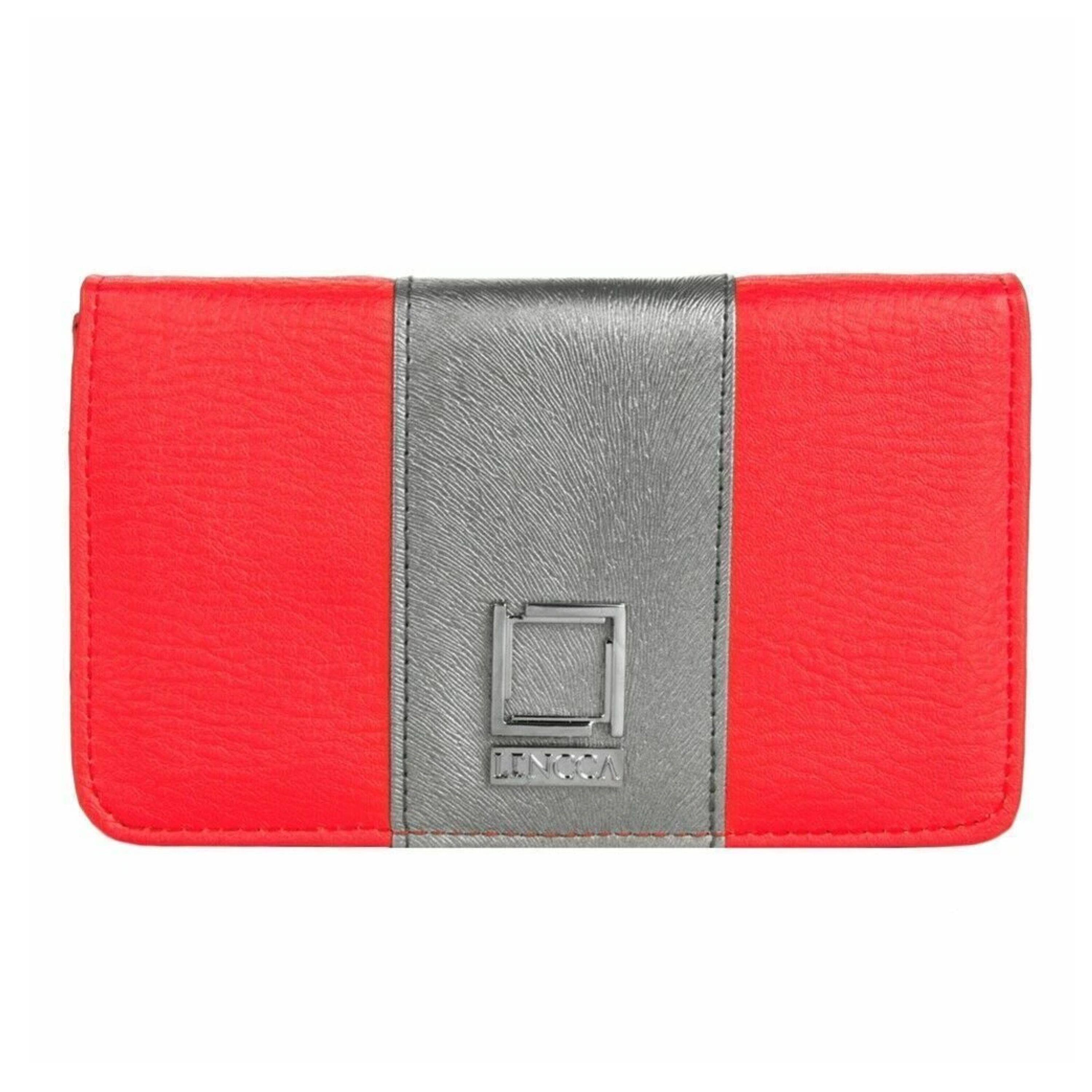 Angle. Kitcheniva - Women Phone Wallet Purse Crossbody Bag For Samsung Galaxy A35 5G Hot Pink/Silver - Hot Pink/Silver.