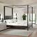 Alt View 14. Martha Stewart - Hayes Wooden Queen Size Canopy Platform Bed with Headboard and Footboard in Dark Gray - Dark Gray.