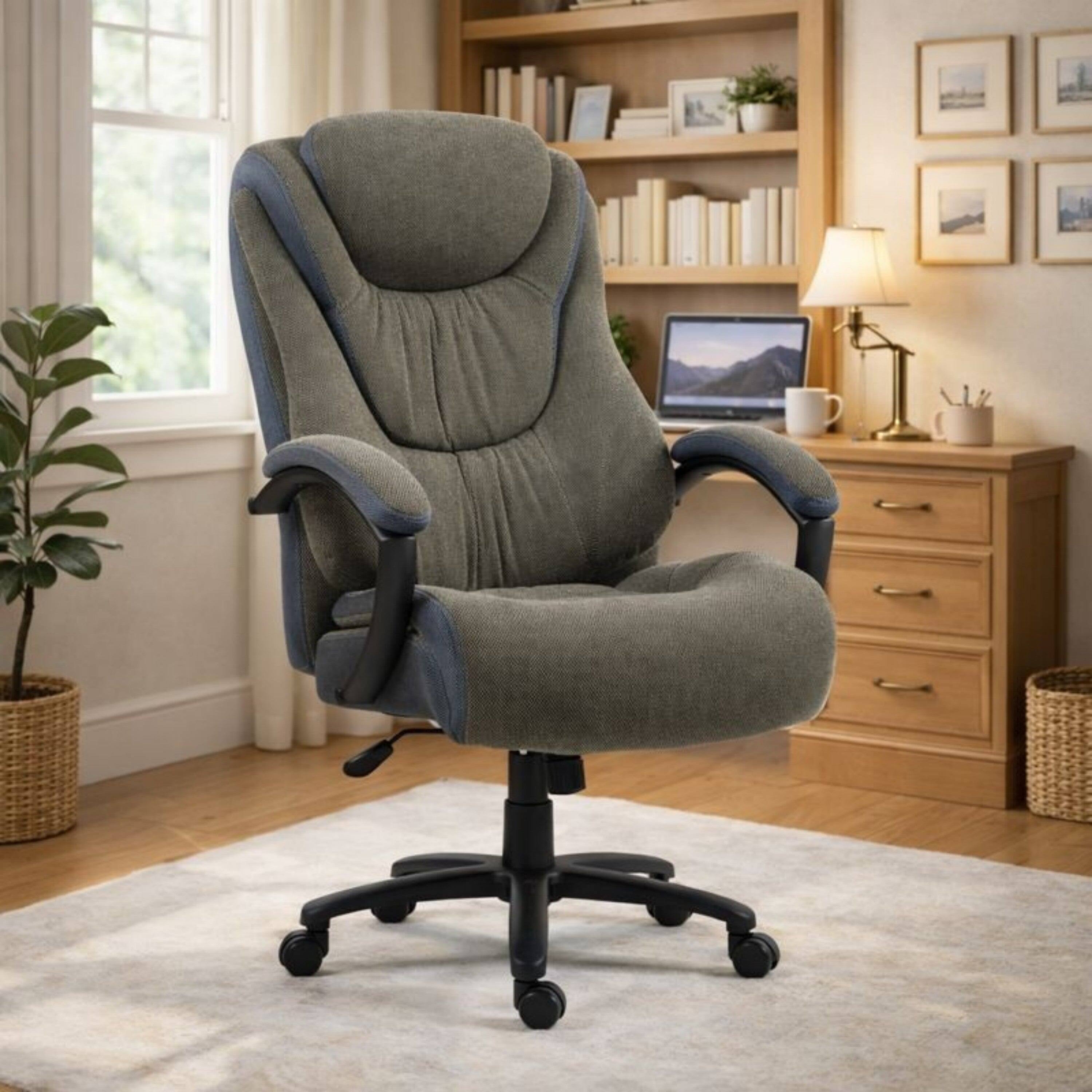 Alt View 1. Boyel Living - High Back Adjustable Ergonomic Office Chair Grey - Gray.