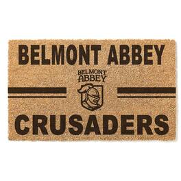 Jardine - Belmont Abbey Crusaders 18" x 30" Team Logo Doormat - Brown