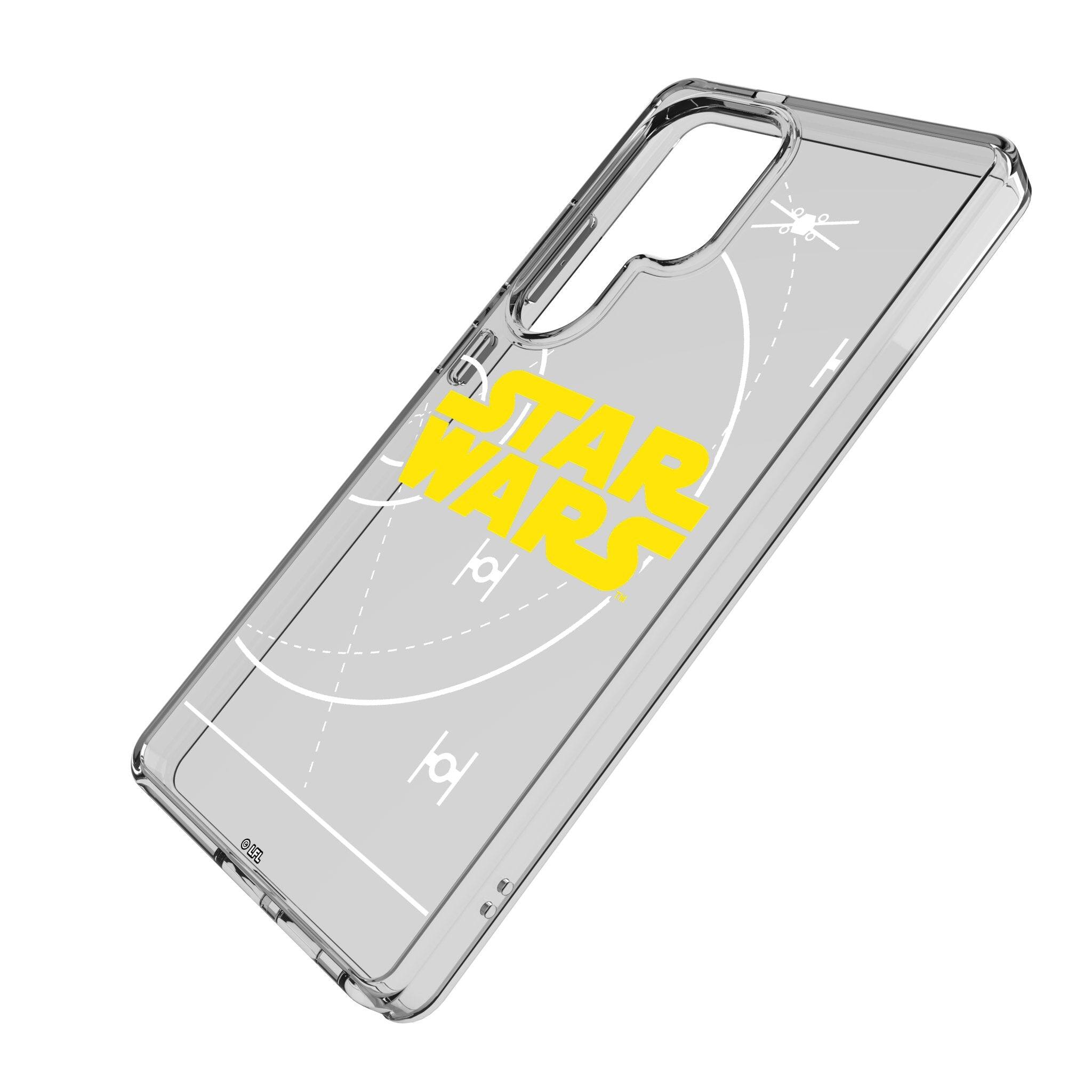Angle. Keyscaper - Star Wars: A New Hope BaseOne Clear Phone Case - Samsung Galaxy S24 - Star Wars.