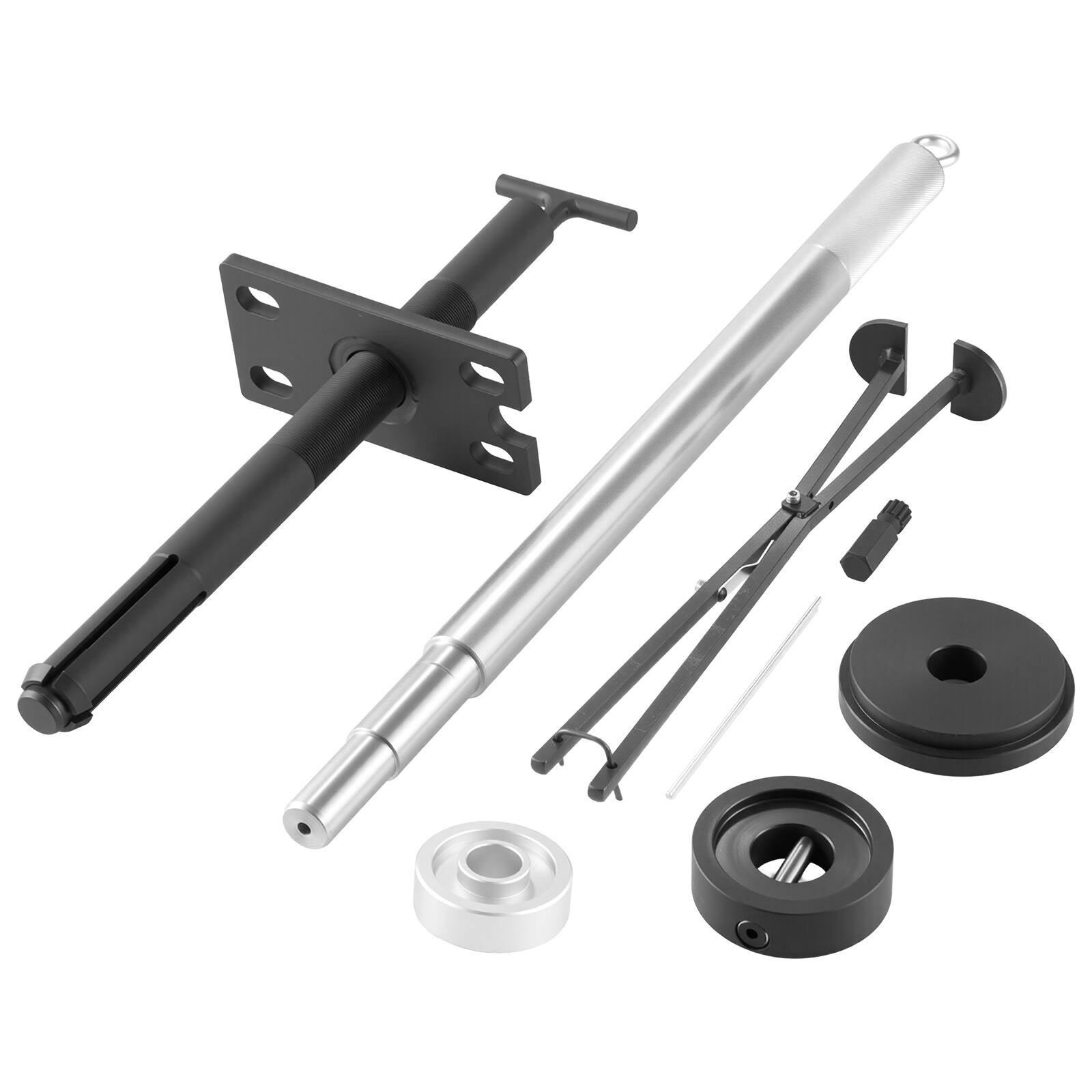 Front. VEVOR - Mercruiser Alignment Tool & Gimbal Bearing Puller Set, Compatible with Mercruisers, OMC, Volvo Cobra Bell Housings - Black.