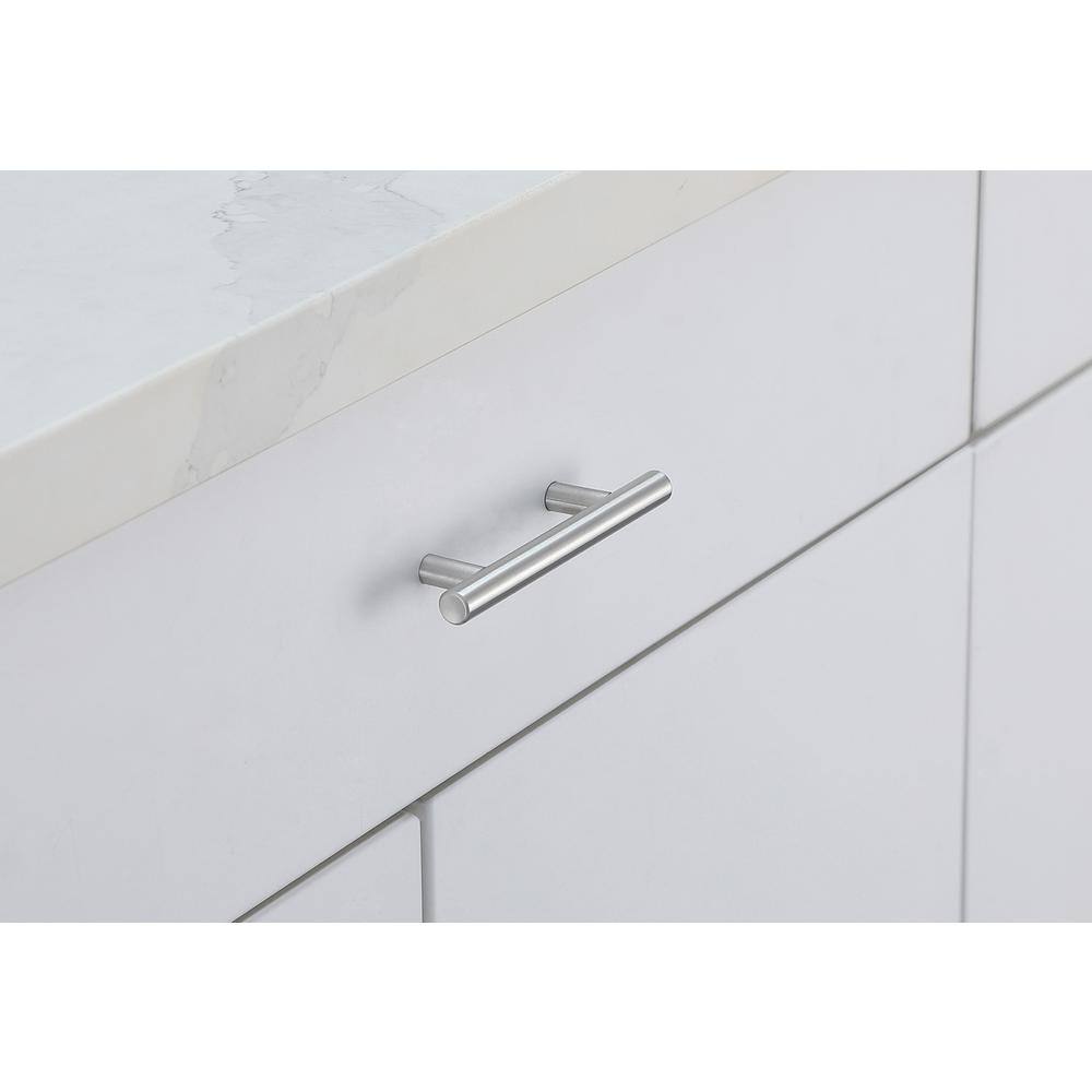 Alt View 1. Elegant Decor - Quinn 3" Center to Center Brushed Nickel Bar Pull Multipack (set of 10) - Brushed Nickel.