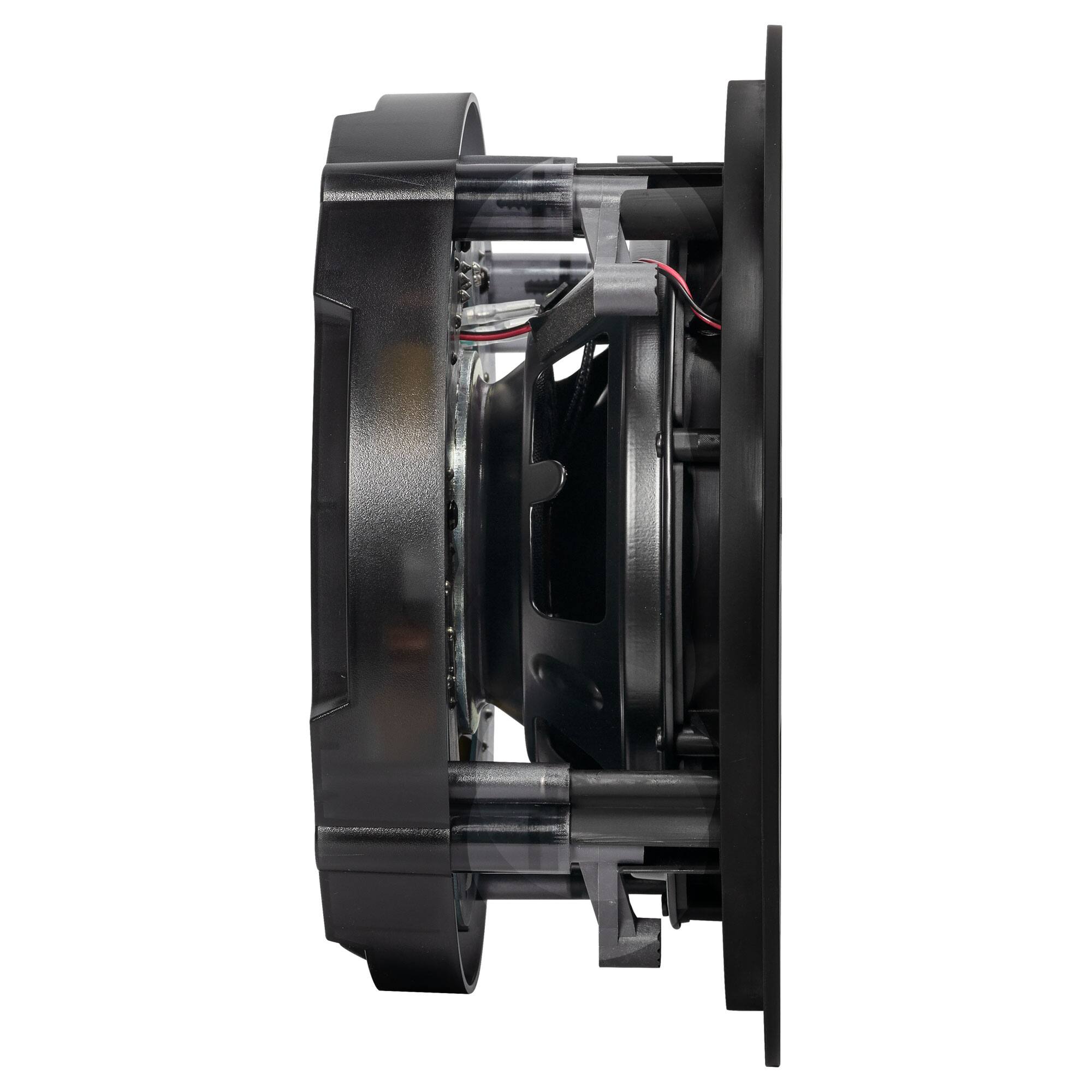 Alt View 4. ELAC - Elac IC-V82-W - Vertex 2 8" In-Ceiling Speaker - White, Sold Individually - Black/Gray.