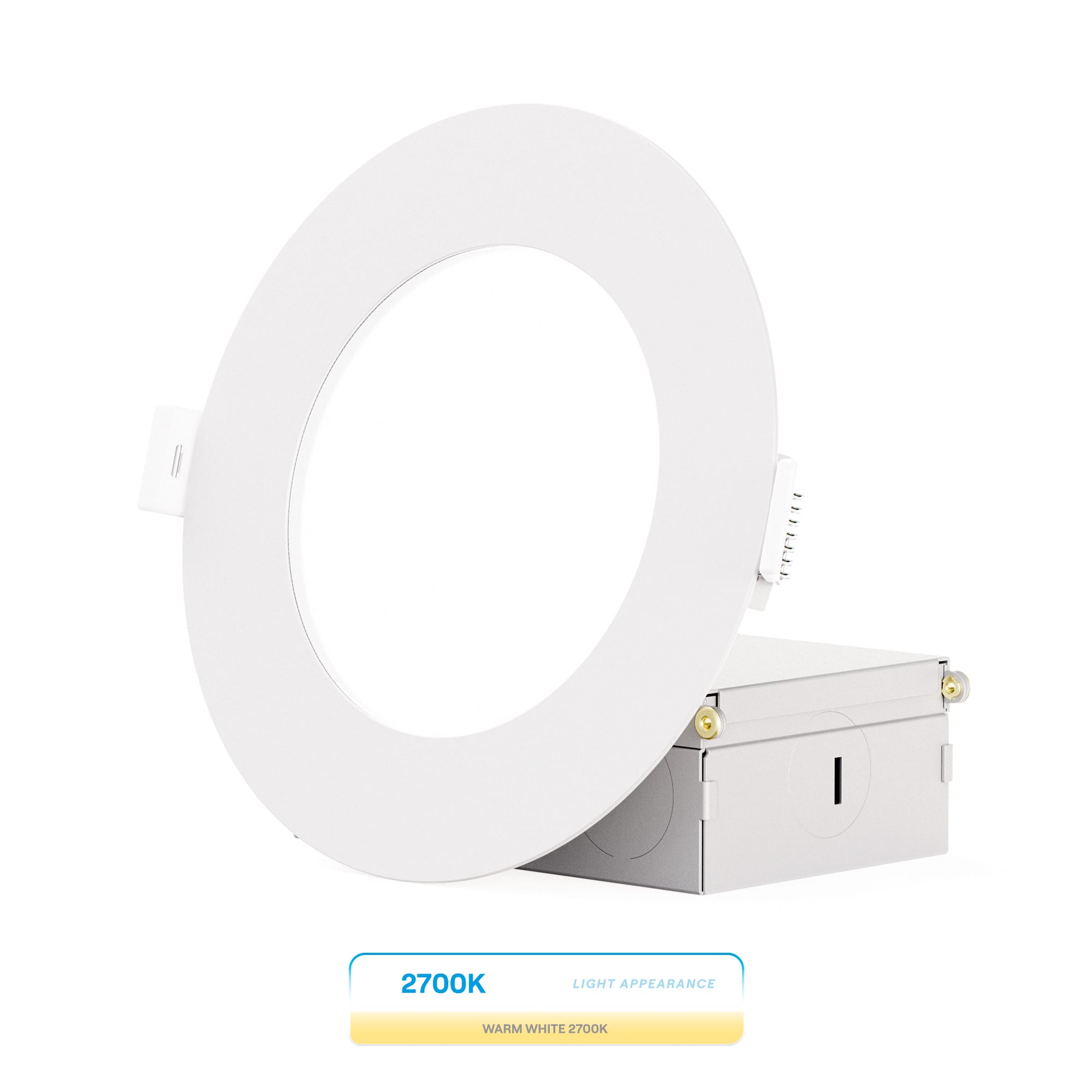 Infibrite - 4 In. Ultra-Thin Recessed LED Downlight 9W 750LM Soft Wet Rated, Triac Dimmable 24-Pack - White price history on PriceWatchPro