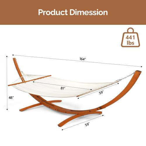 Product Dimension  
441 lbs  
164"  
48"  
81"  
59"  
59"