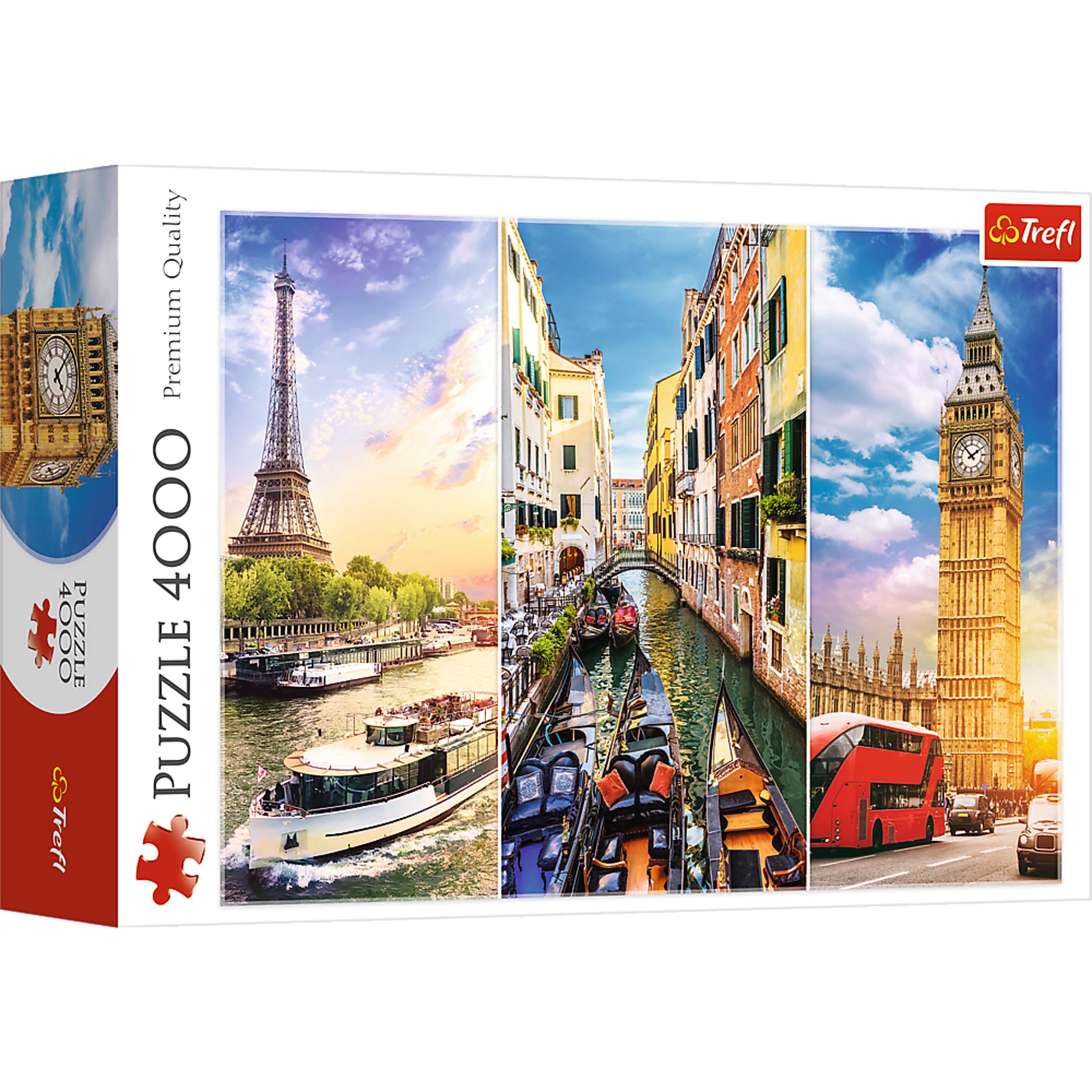 Trefl - Red 4000 Piece Puzzle - Trip around Europe