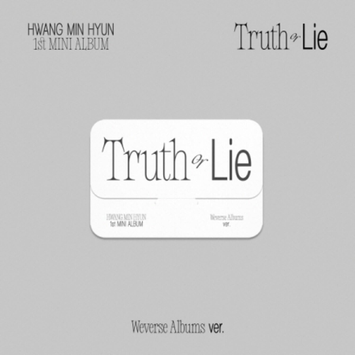 Hwang Min Hyun - Truth Or Lie - Weverse Albums Version - incl. QR Card + 2 Photocards   - DISCLESS DIGITAL [Digital Download] price history on PriceWatchPro