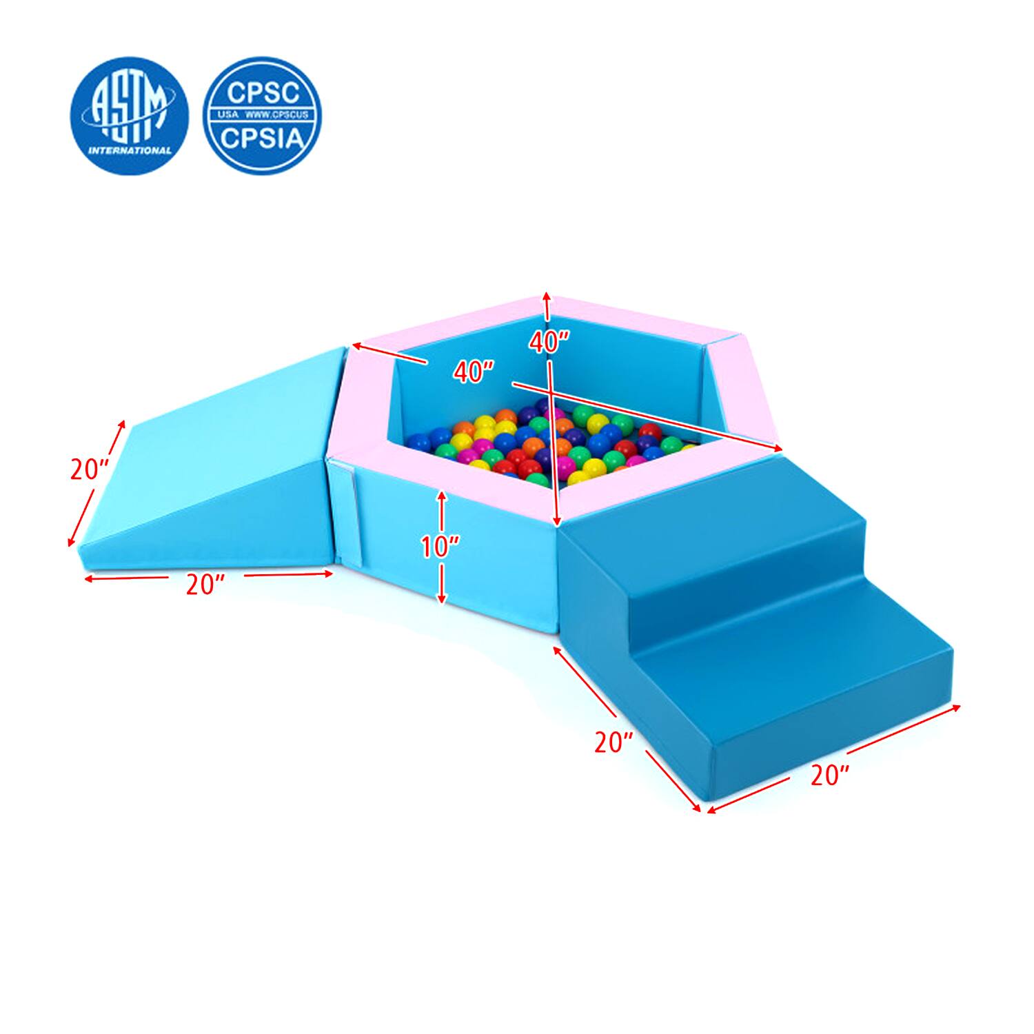 ASTM INTERNATIONAL  
CPSC USA  
WWW.CPSC.GOV  
CPSIA  

40"  
40"  
20"  
20"  
10"  
20"  
20"