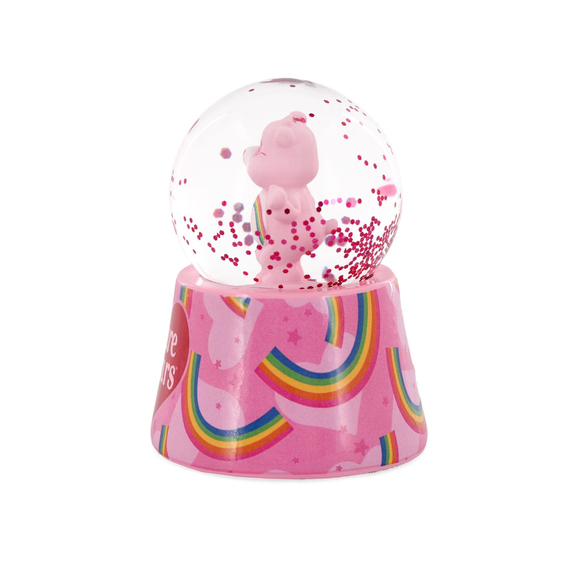 Alt View 1. Care Bears - Care Bears Cheer Bear Mini Light-Up Snow Globe | 3 Inches Tall - Pink.