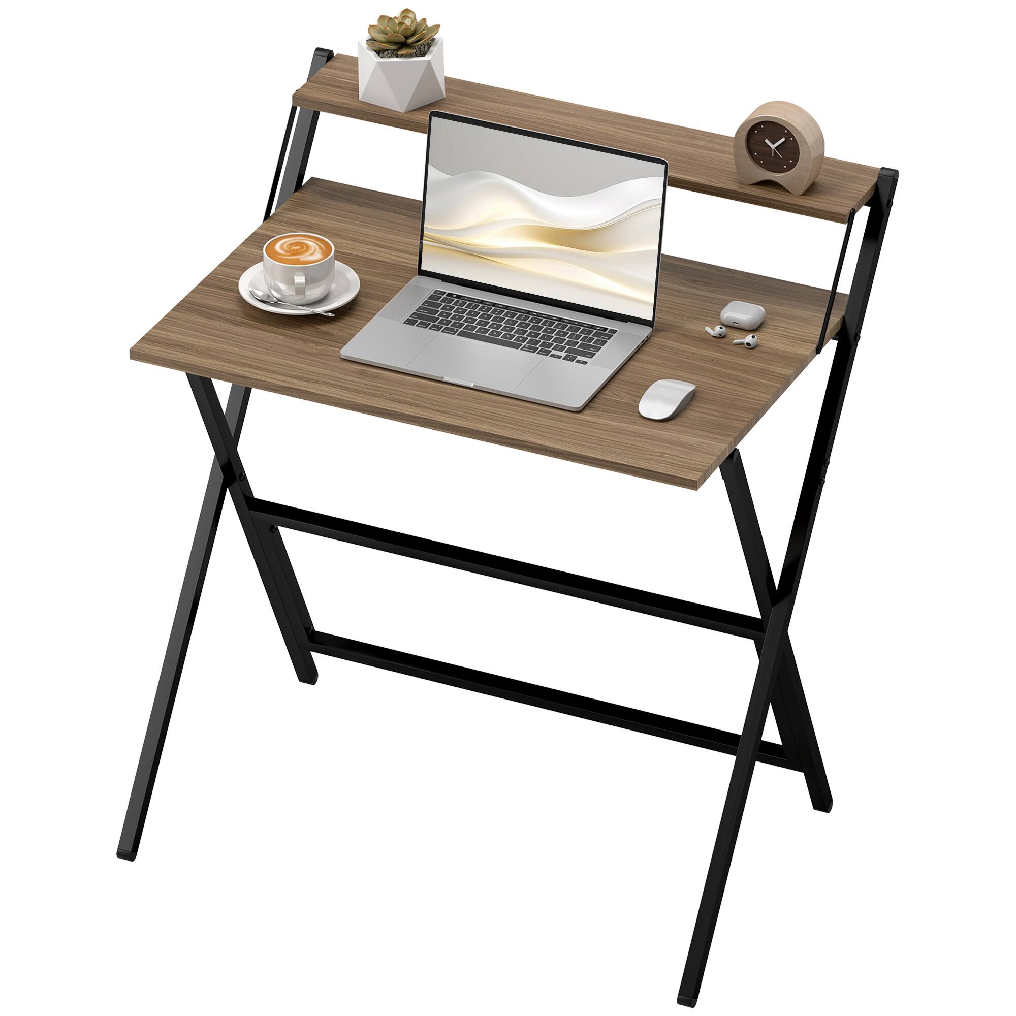 Homcom Computer Desk with Monitor Shelf, 32