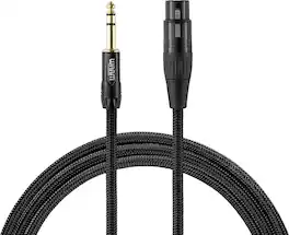 Warm Audio - 3 FT Premier Series XLR-Female to TRS-Male Cable, Star-Quad Wiring for Great RFI Rejection, For Studio Interconnections