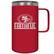 Front. Great American Products - Scarlet San Francisco 49ers Faithful 18oz. Slogan Hustle Mug - Scarlet.