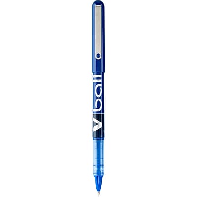 Alt View 1. Pilot -  VBall Rollerball Pens, Extra Fine Point, Dozen  - Blue Ink.