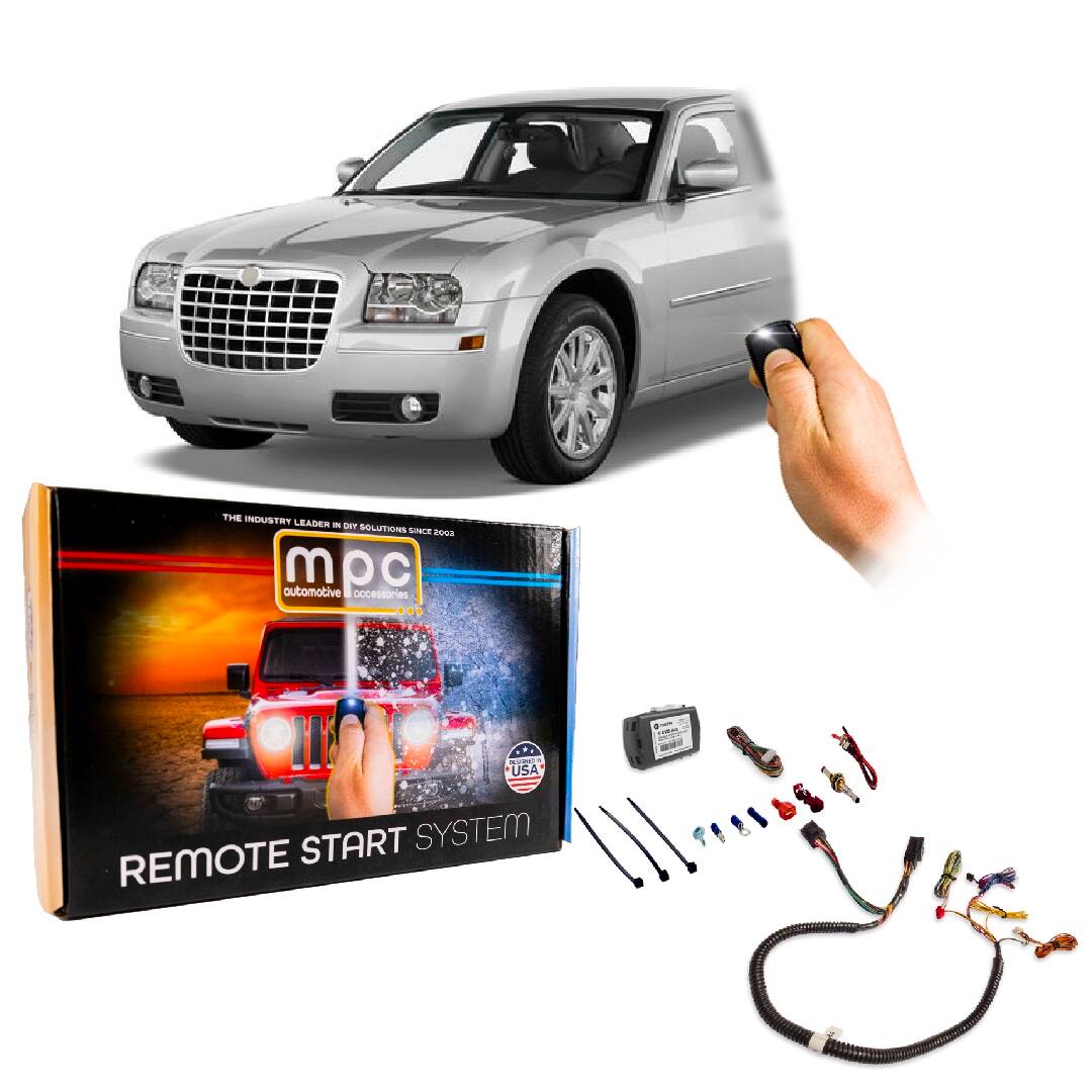 MPC - OEM Remote Activated Remote Start Kit For 2008-2010 Chrysler 300 - Prewired - Black