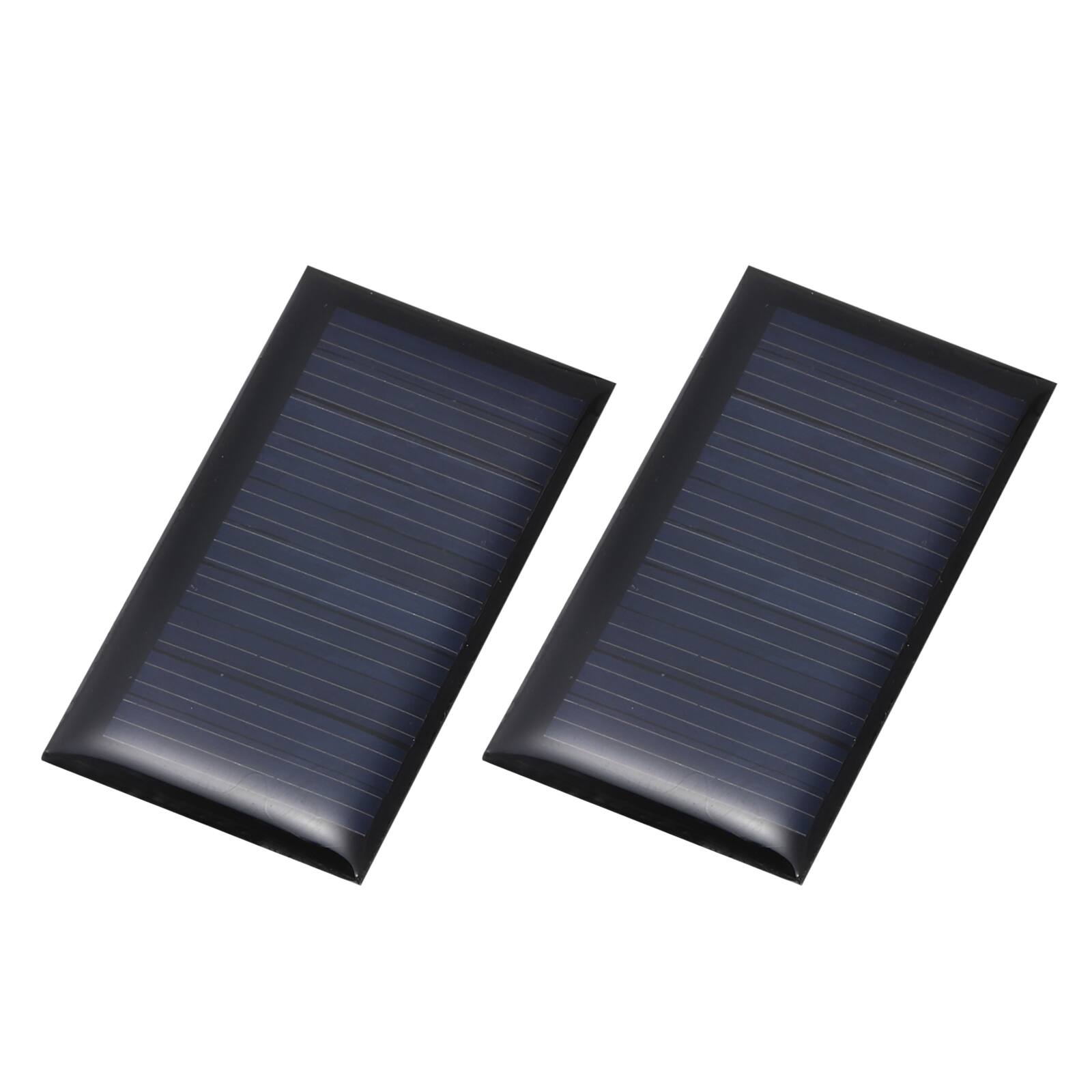 Front. Unique Bargains - 2pcs 5V 0.15W 30mA Mini Solar Panels, Small Solar PV Cells for DIY Electric Toy Materials Kits - Black.