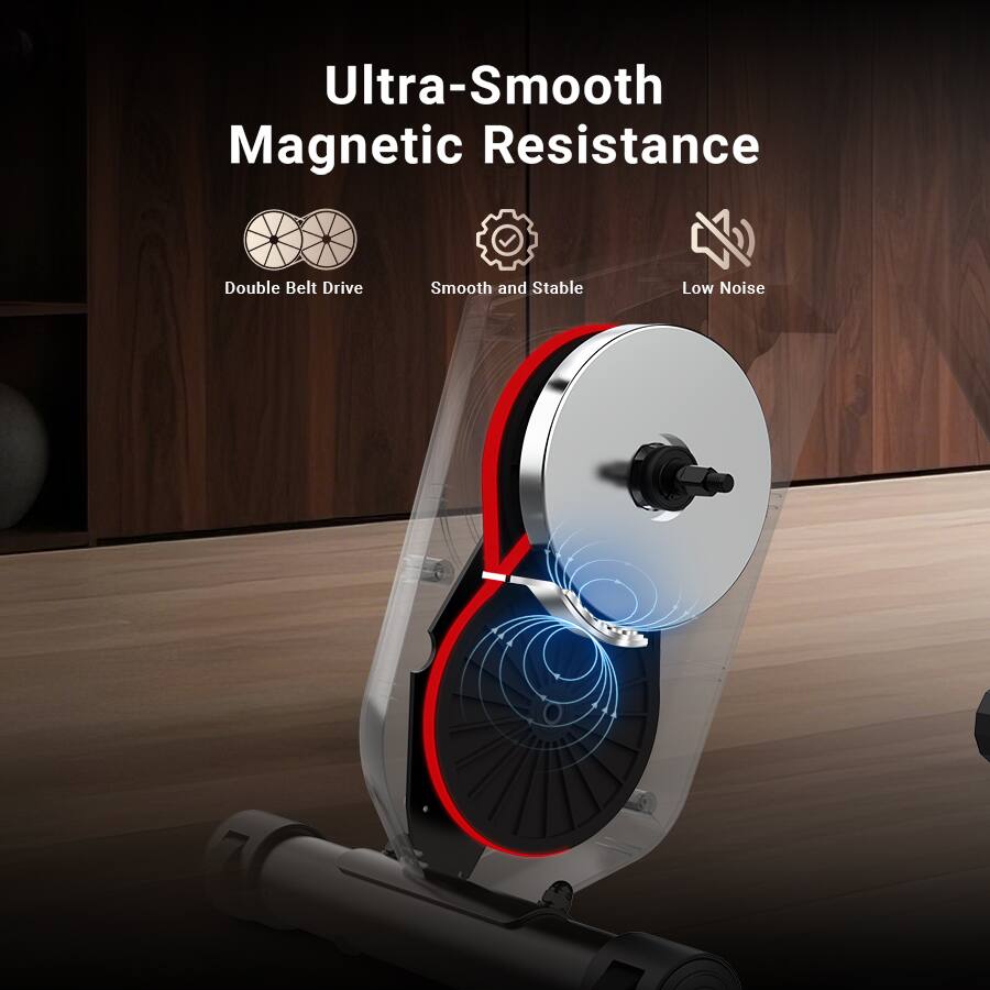 Ultra-Smooth Magnetic Resistance  
Double Belt Drive  
Smooth and Stable  
Low Noise