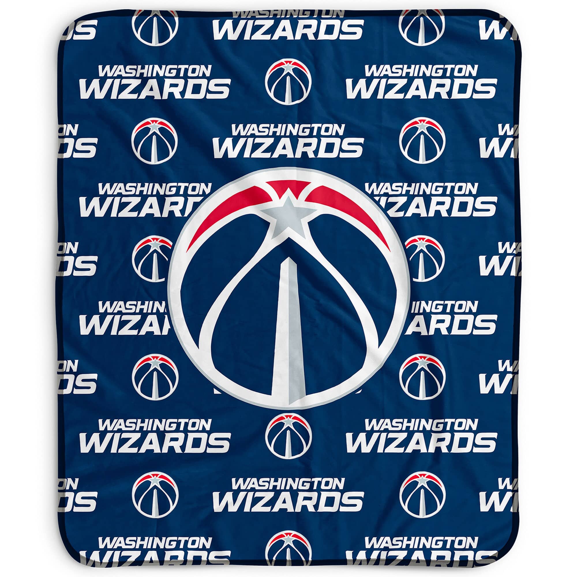 Pegasus - Washington Wizards 50" x 60" Repeat Wordmark Fleece Blanket - Multicolor