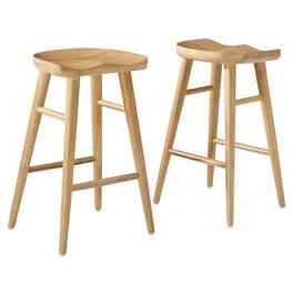 Saville Backless Wood Counter Stools Set of 2 by Modway - 0
