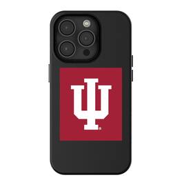 Keyscaper - NCAA - Indiana Hoosiers Primary Logo iPhone Magnetic Bump Case - 14 - Black