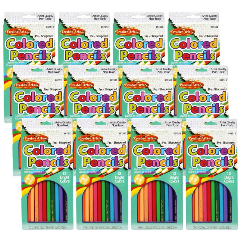 Charles Leonard - Pre-Sharpened Colored Pencils  Assorted Colors  7 Inches  12 Per Set  12 Sets price history on PriceWatchPro