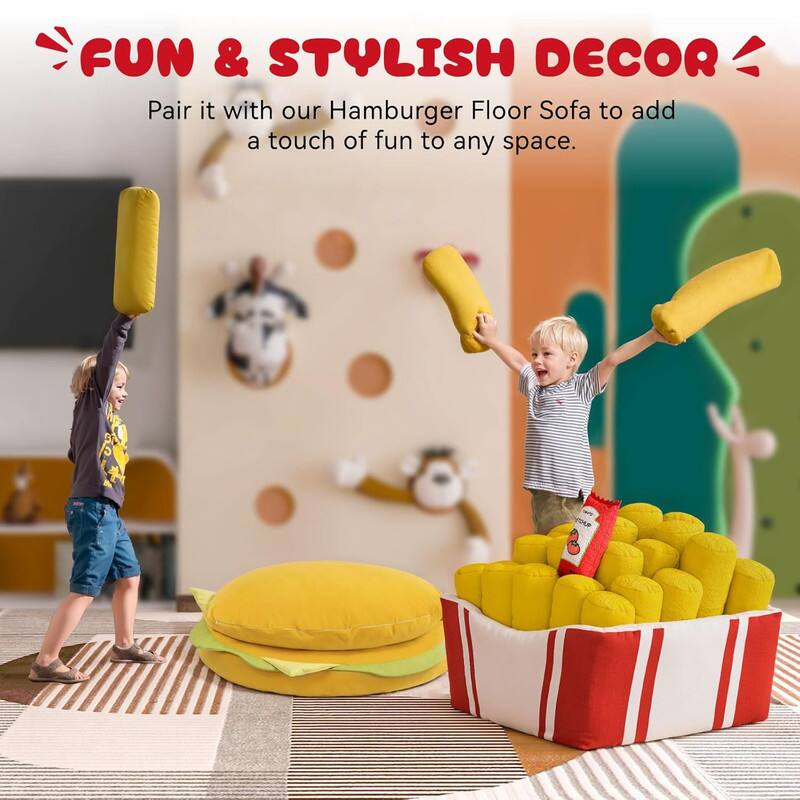 FUN & STYLISH DECOR  
Pair it with our Hamburger Floor Sofa to add a touch of fun to any space.