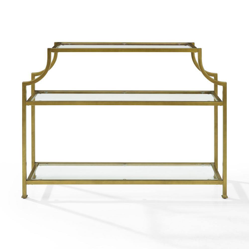 Alt View 1. Crosley Furniture - Aimee Entryway Console Table - Soft Gold.