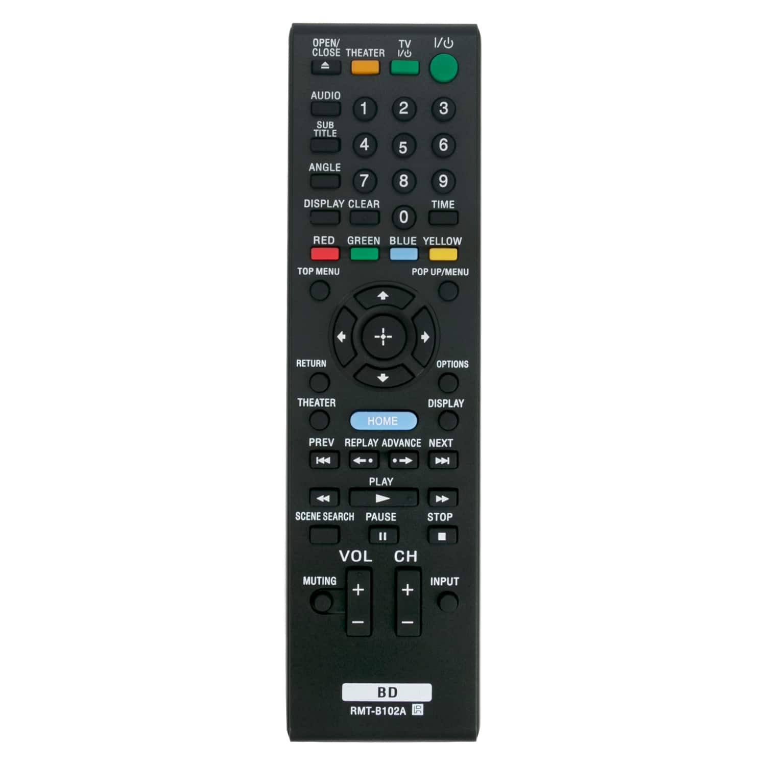 ZdalaMit - New RMT-B102A Replacement Remote Control fit for Sony Blu-ray Player - Black