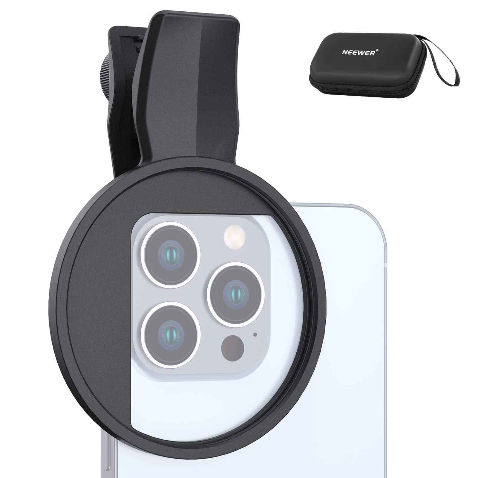 Neewer - 67mm Threaded Filter Clip Mount for iPhone